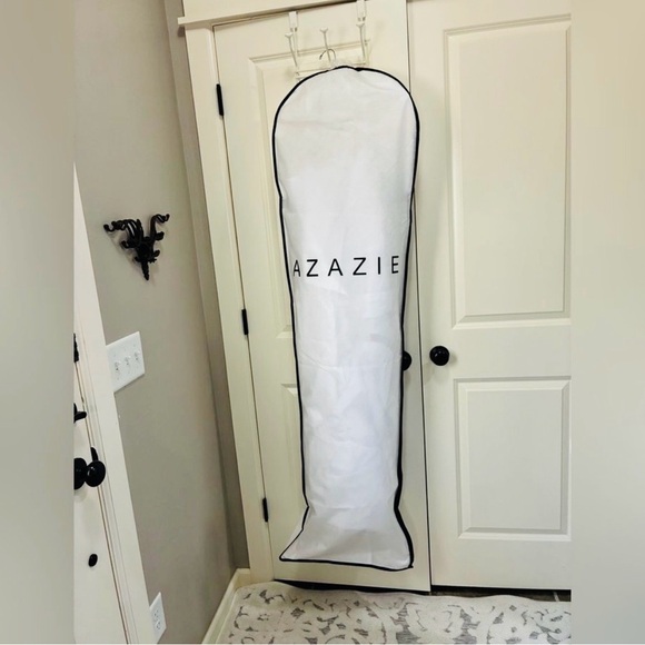 David’s Bridal Wedding Dress Size 12-14 White Strapless Satin Beaded LNWT - Picture 12 of 16